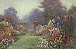 A Summer Garden - Alfred de Breanski, Jr.