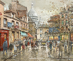 Paris 1900, Place du Tertre, Montmartre
